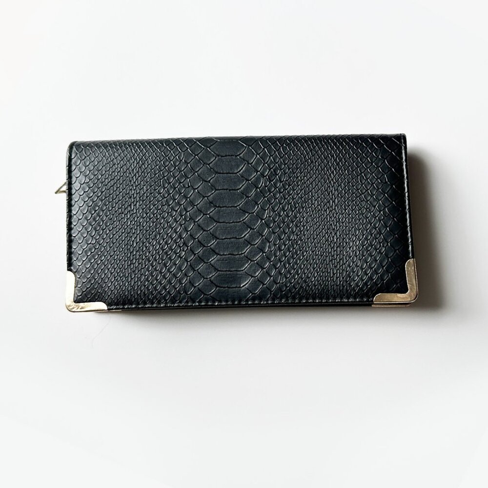 Black Faux Leather Wallet